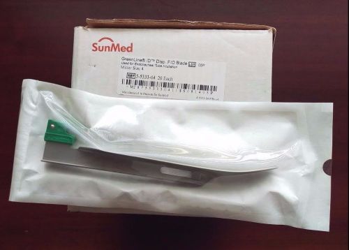 SunMed Greenline Disposable Laryngoscope Blade Miller 4 F/O #5-5333-04 NEW 1 BOX