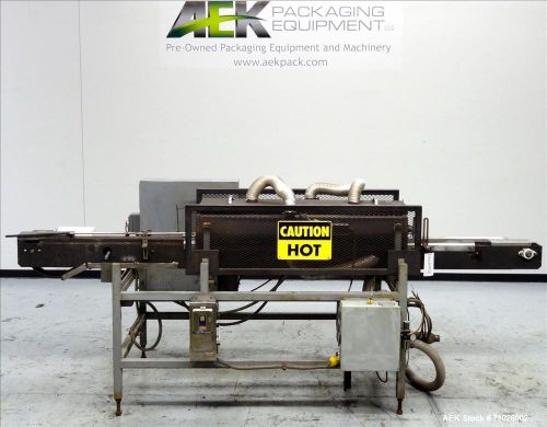 Used- trine shrink tunnel for sleeve labeling. tunnel size 58&#034; long x 6&#034; wide x for sale