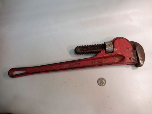 Sears Heavy Duty 18&#034; Pipe Wrench #30854 monkey wrench Vintage