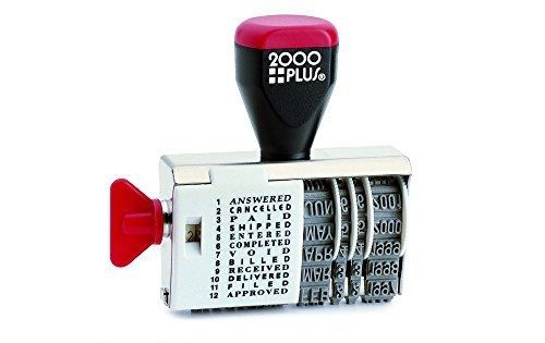 2000 PLUS 2000Plus Traditional Date Stamp with 12 Phrases (010180)