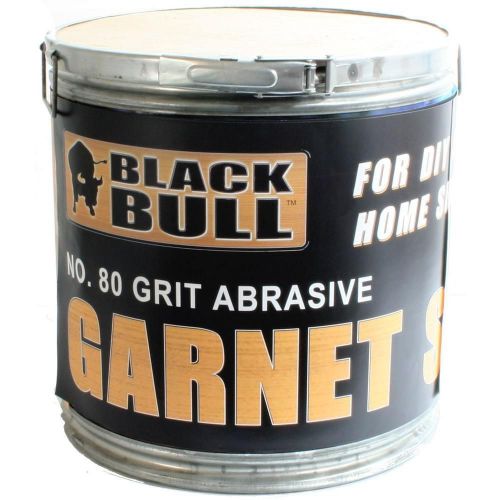 Black Bull Blast Media 80-Grit Surface, Concrete Cleaner Abrasive Garnet Sand