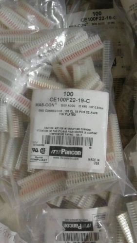 CE100F22-19C QTY 1901 ITW PACCOM NEW IN FACT BAGS 19 POS 2.54mm IDT