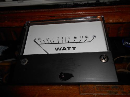 PANEL METER -- NIPPON KEIKI -- 0 TO 100 WATT -- 4 INCHES WIDE BY 3 INCHES HIGH
