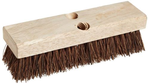 Weiler 44026 Palmyra Fill Deck Scrub Brush with Wood Block 10&#034; Overall Length