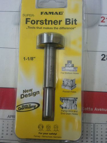 FAMAX SUPER FORSTNER BIT 1 1/8&#034; MADE IN GERMANY TOP QUALITY FREE SHIP USA