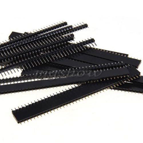 10Pair 40-Pin 2.54mm Single Row Pin Male and Female Header Strip PCB DIY Parts
