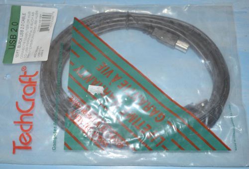 10 Ft. Black USB 2.0 Cable