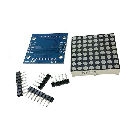2pcs MAX7219 dot matrix module Arduino microcontroller module DIY KIT