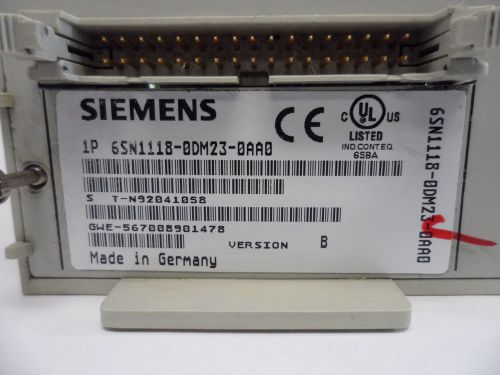 Siemens Simodrive 6SN1118-0DM23-0AA0 2-Axis Control Module, 30 days warranty.