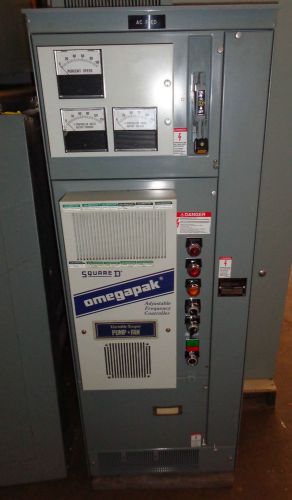 Perfect sqd 25hp, 480v, 3ph omegapak vfd variable speed drive, w/ main for sale
