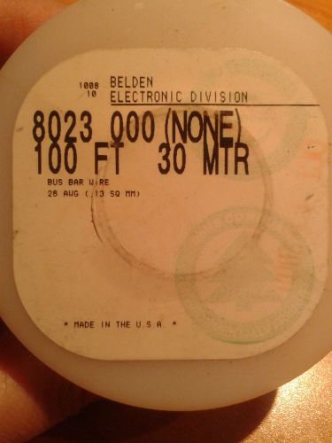 Belden electronic division-bus bar wire-8023 000-26 awg-100 ft.-never used for sale