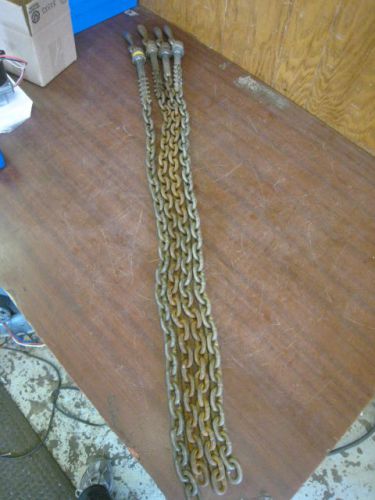 4X GREENLEE 36&#034; WIRE TUGGER / PULLER VISE CHAINS USED FREE SHIPPING