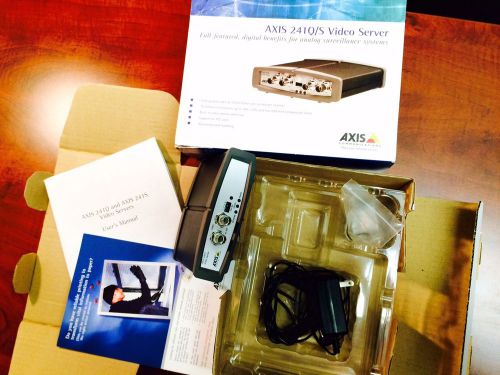 Axis 241S 1 Channel CCTV IP Network Encoder W/ Manual, CD, RETAIL BOX