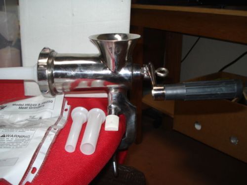 GRIZZLY STAINLESS STEEL MEAT GRINDER #10