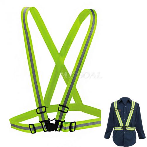Multi High Adjustable Safety Security Visibility Reflective Vest Gear Stripes