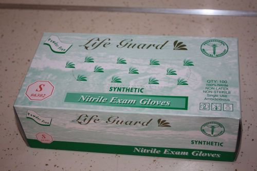 Nitrile Exam Gloves Life Guard Small #6302  Synthetic Medical Quality Gloves