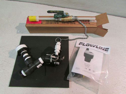 Neptune cs2-75-ky-nl kynar chem inj stp valve &amp; flowline dl14 echopod sensor kit for sale