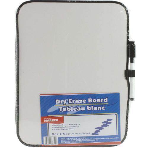 Dry Erase White Board with Erasable Marker 8.5&#034; x 11&#034; Light Duty Vert or Horiz