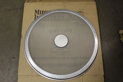 MIDWESTERN INDUSTRIES VIBRATORY SEPARATOR STELL MESH 24&#034; SCREEN CLOTH 105T NEW