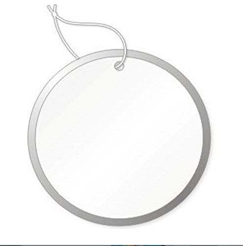 Round Tags with Metal Rims 15/16 inch White with Knotted String Attached Box500