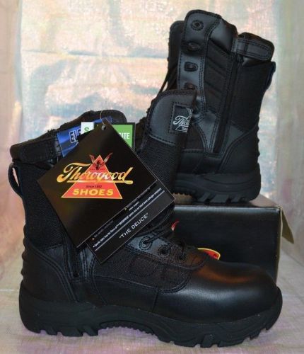 Thorogood: Commando Deuce 8&#034; Leather/Nylon Waterproof Side Zip Boot w/Safety Toe