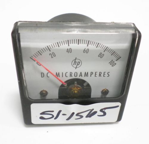 DC MICROAMPERS METER GAUGE 0-100