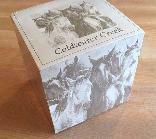 Sticky note cube - Horses theme from Coldwater Creek