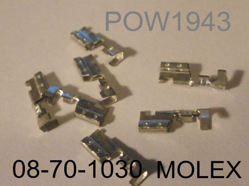 ( 50 PC.) MOLEX 08-70-1030 SPOX CRIMP TERMINAL  24-18 GA., NEW (39-00-0022)
