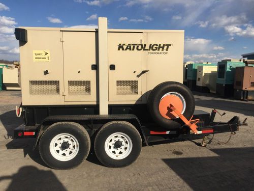 –50 kW Katolight Generator, Base Fuel Tank, Sound Attenuated, 12 Lead, Traile...