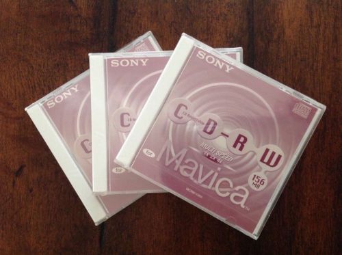 NEW SEALED 3 - New Sony 3MCRW-156A Mavica CD-RW