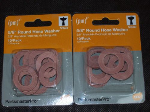 5/8 in. Round Hose Washer Two Packages of 10 Washers by PartsmasterPro - 58538
