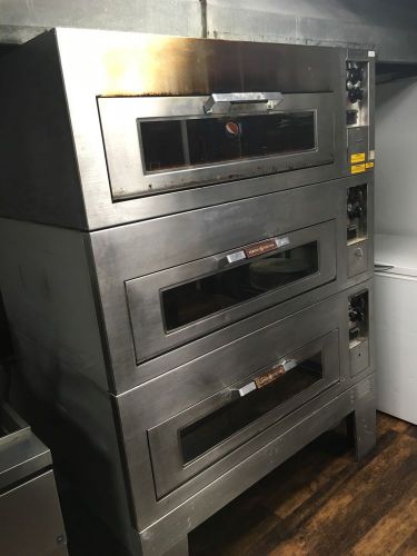 Ge/hobart cn50 electric double stack pizza oven for sale