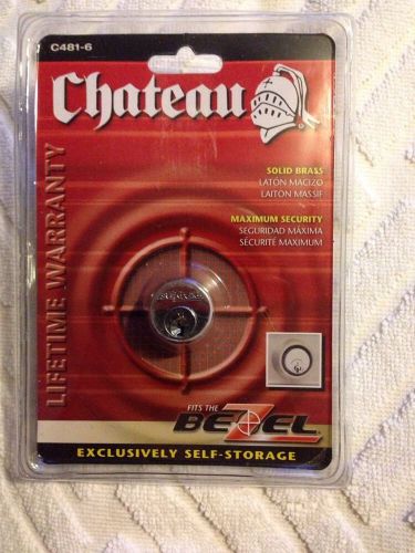 Chateau Cylinder Self Storage Lock C481-6 Bezel Lock with  Keys