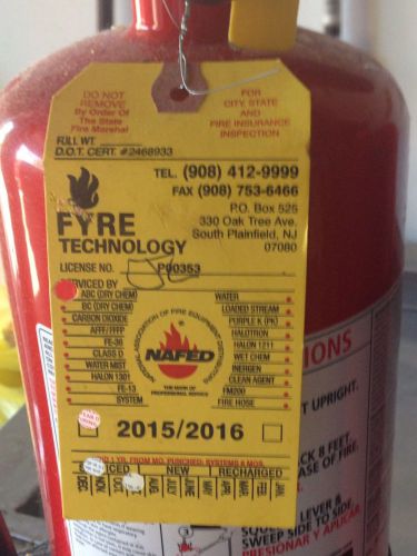 Fire Extinguisher 10lb Includes Certification Tag (2).