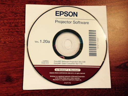 EPSON Projector Software CD Version 1.20a For Windows And Macintosh