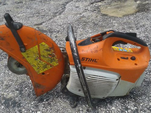 Stihl ts 420 67cc concrete cutoff saw starts/runs needs parts read all details for sale
