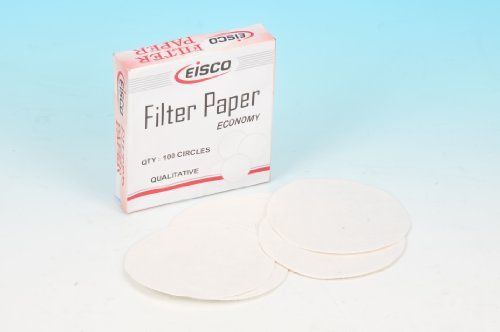 Eisco labs qualitative filter paper, 18cm, pack of 100 for sale