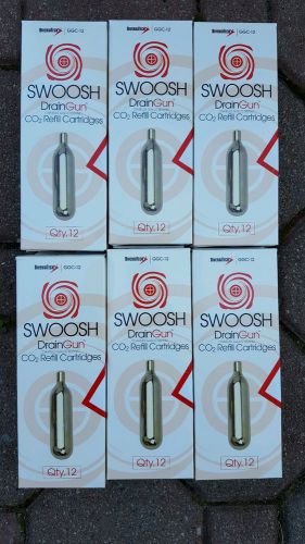 SWOOSH DiversiTech DrainGun CO2 Refill Cartridges  Pack of 6.. 72 cartridges