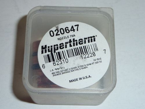 Hypertherm 020647  NOZZLE 70AMP For PAC 180 Plasma Torch NEW  FREE SHIPPING !!!