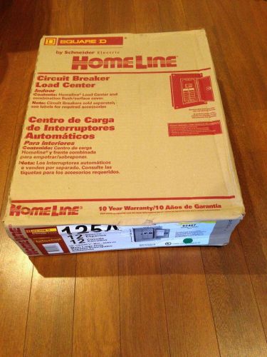Square D Homeline 125A Outdoor Circuit Breaker Load Center 12 Space 12 Circuit