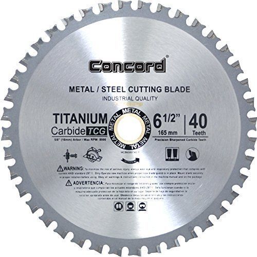 Concord Blades MCB0650T040HP 6-1/2-Inch 40 Teeth TCT Ferrous Metal Cutting New