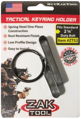 Zak Tool ZT52 Police Security Tactical Keyring Holder Belt Clip for Handcuff Key