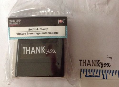 Do It Yourself Self-Inking Self Ink THANK YOU Stamp ~ Black Ink !FREE SHIPPING!