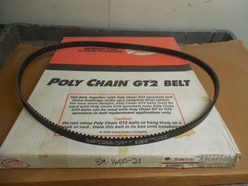 New gates poly chain gt 2 belt 8m-1600-21 13/16&#034; width 8m160021 for sale