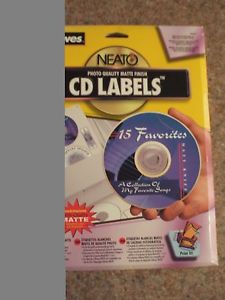 Fellows CD Labels 94 Labels 2 per sheet Most Ink Jet / Laser Compatible Printers