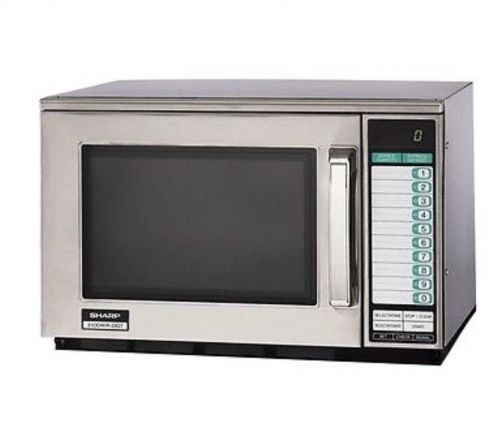 NEW SHARP HEAVY DUTY COMMERCIAL MICROWAVE OVEN R25JTF 208 / 230 VOLTS 2100 WATTS