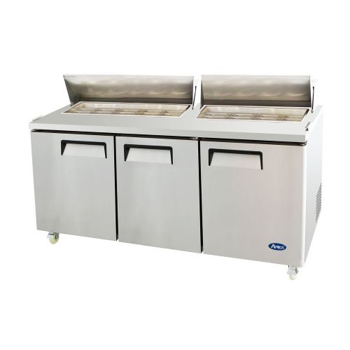 Msf8304  3 door sandwich prep. table dimensions 72.7 x 30 x 43.7 for sale