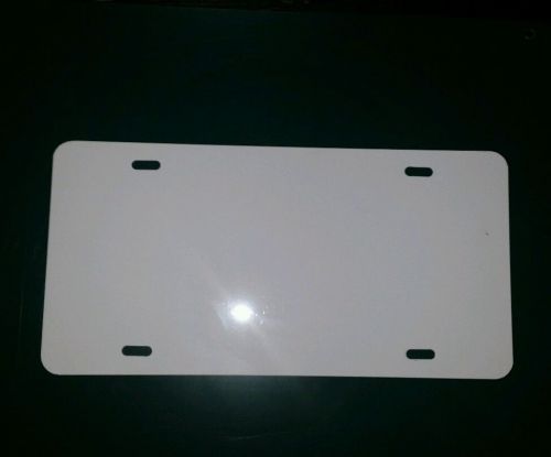 Blank auto tags/car license plates - white 25 per box / .040 aluminum, for sale