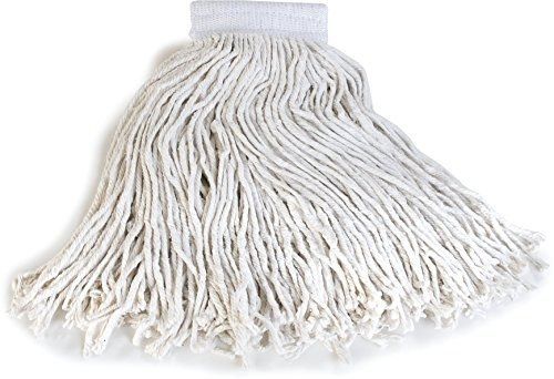 Carlisle 369819b00 #32 5&#034; cotton head band x-large cut-end wet mop, white for sale