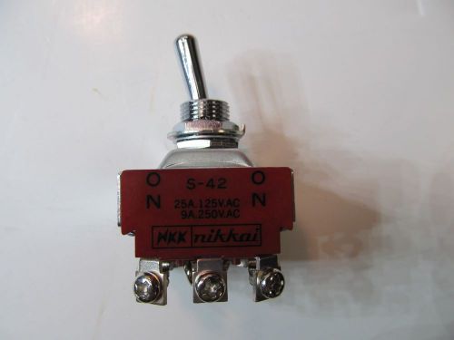 NKK Switches S42T Switch, Toggle; 4PDT On None On; 25A 125VAC
